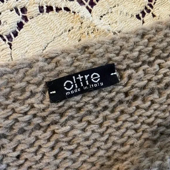 Y2K vintage 2000s Italian knit fringe maxi skirt euro boho fairy wool blend XS/S - Picture 8 of 9